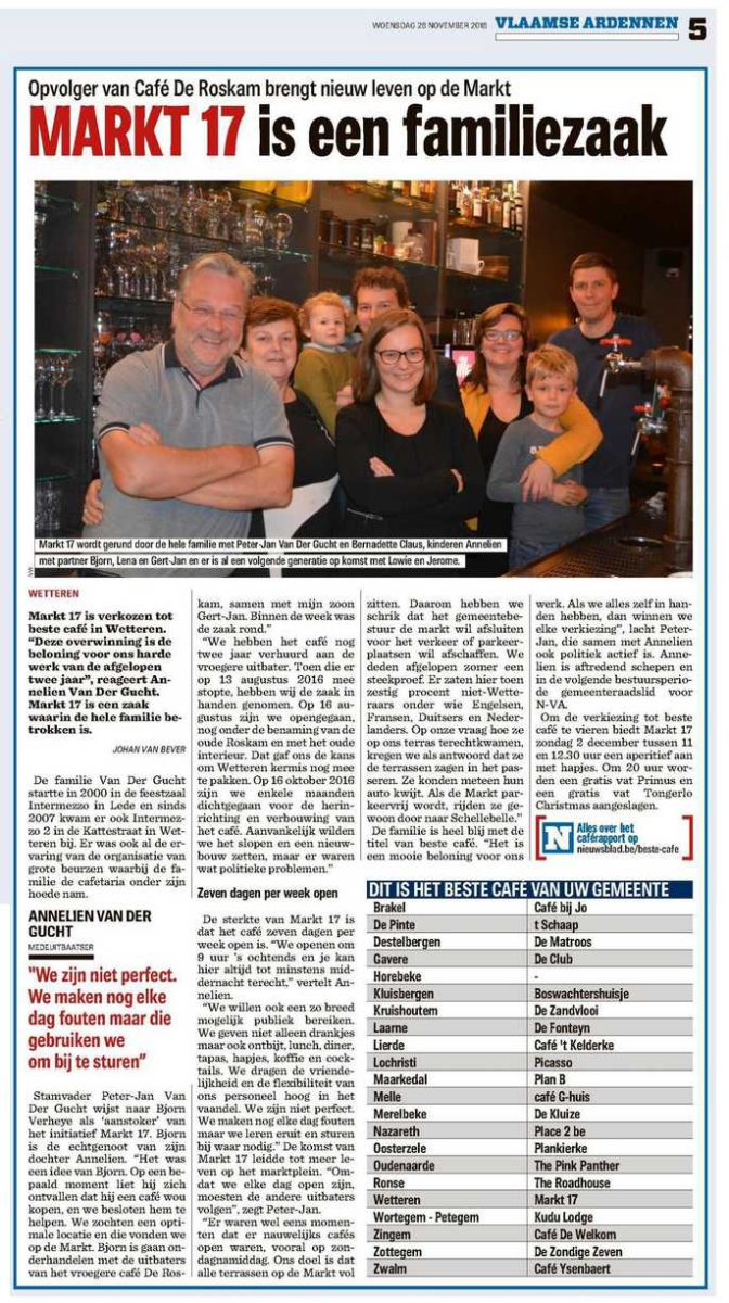 Ontbijt en koffie bij Markt 17